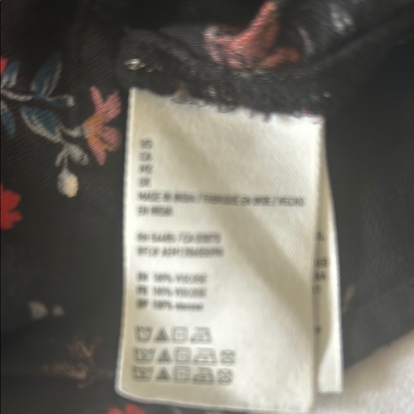 American Eagle Outfitters Black Floral Romper - Picture 4 of 8